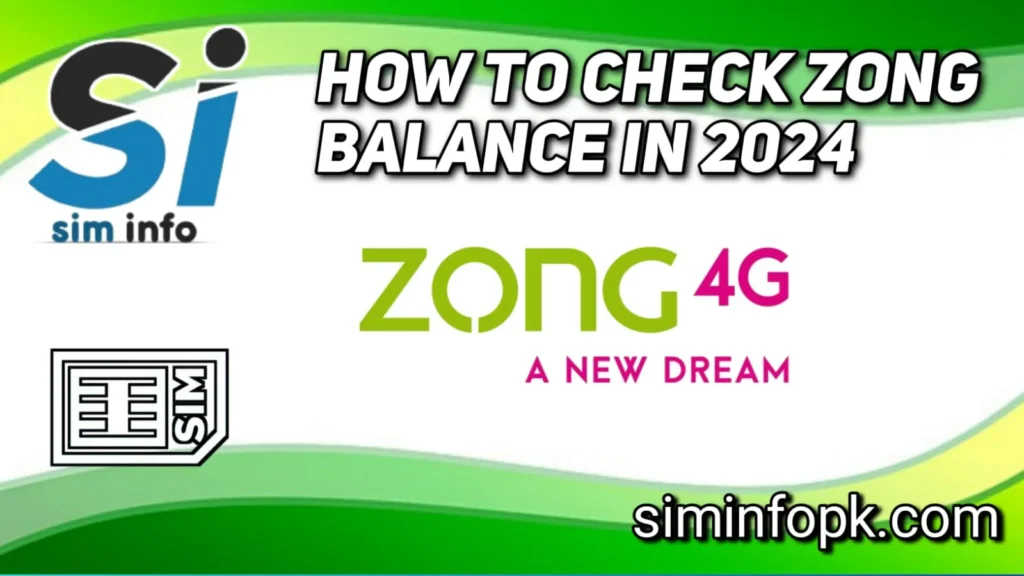 How to Check Zong Balance 2024?