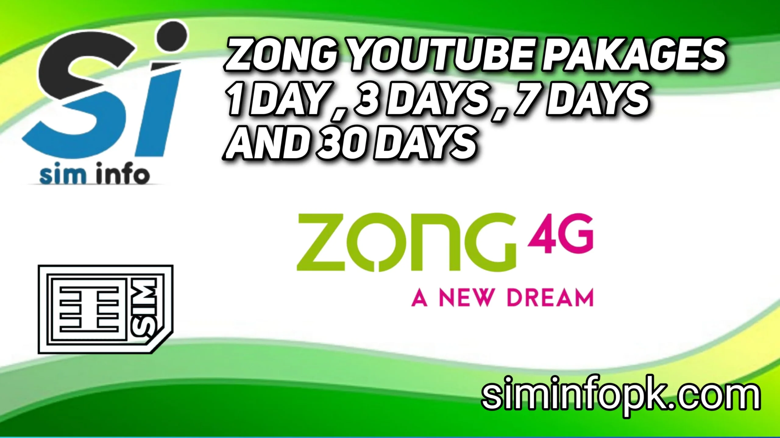 zong youtube pakages