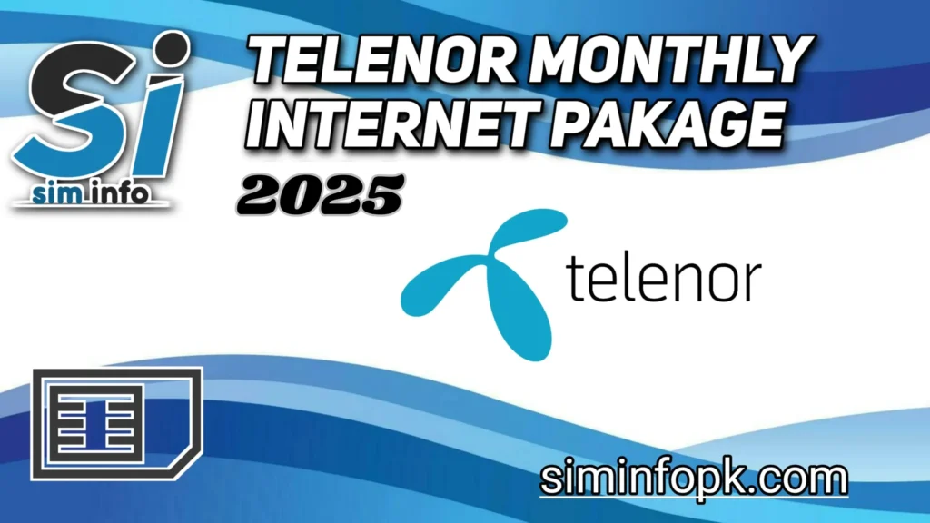 Telenor Monthly Internet Pakage 2025